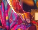 Silk display at Blooming Festival